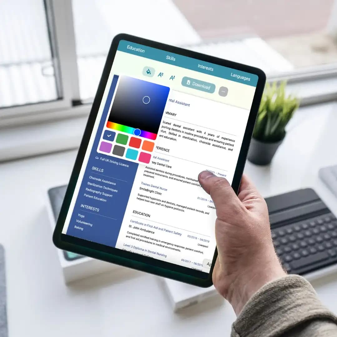 Personnalisation du CV